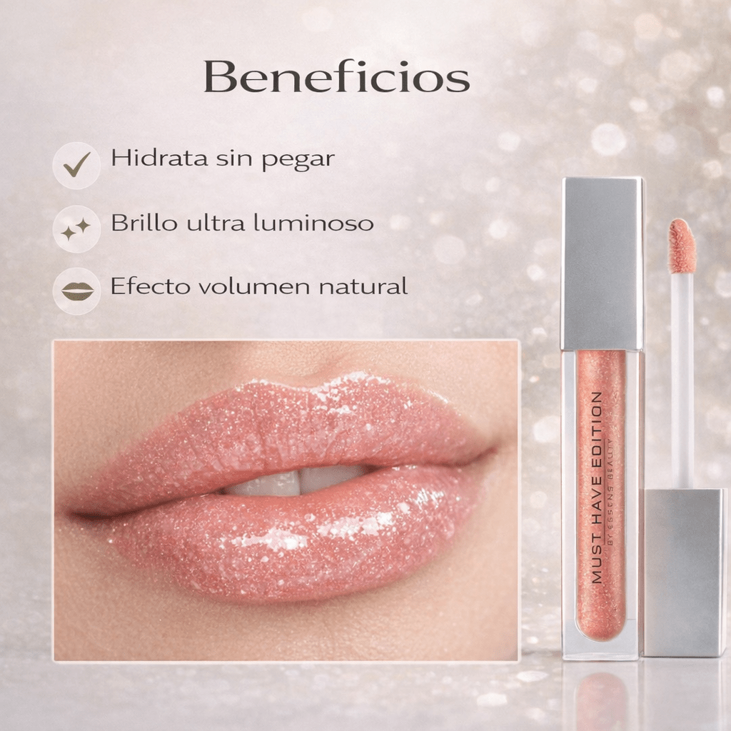 Beneficios del brillo labial Essens, hidratación duradera, brillo sofisticado y sensación ligera
