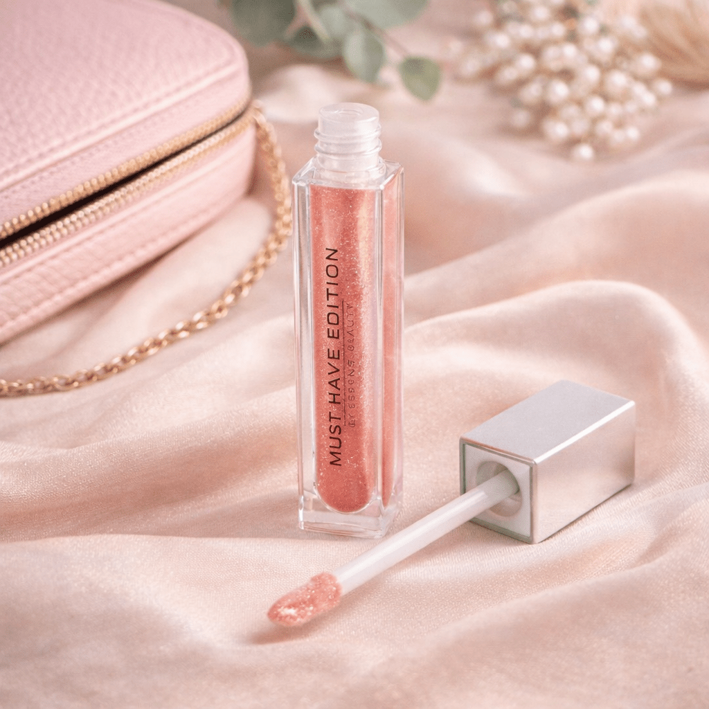 Brillo labial Essens en imagen lifestyle, perfecto para un look natural, fresco y elegante