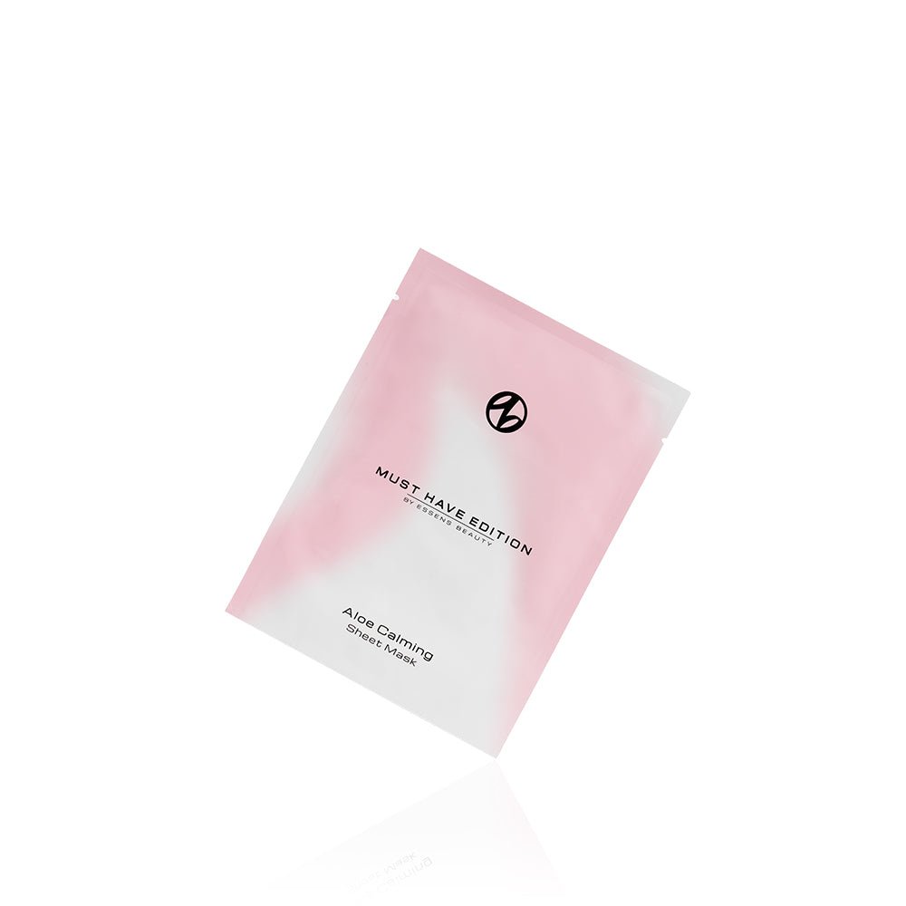 Mascarilla Facial Calmante en Tissu – paquete Mascarilla facial calmante en tissu ESSENS, tratamiento de un solo uso con efecto hidratante y alivio inmediato para la piel sensible.