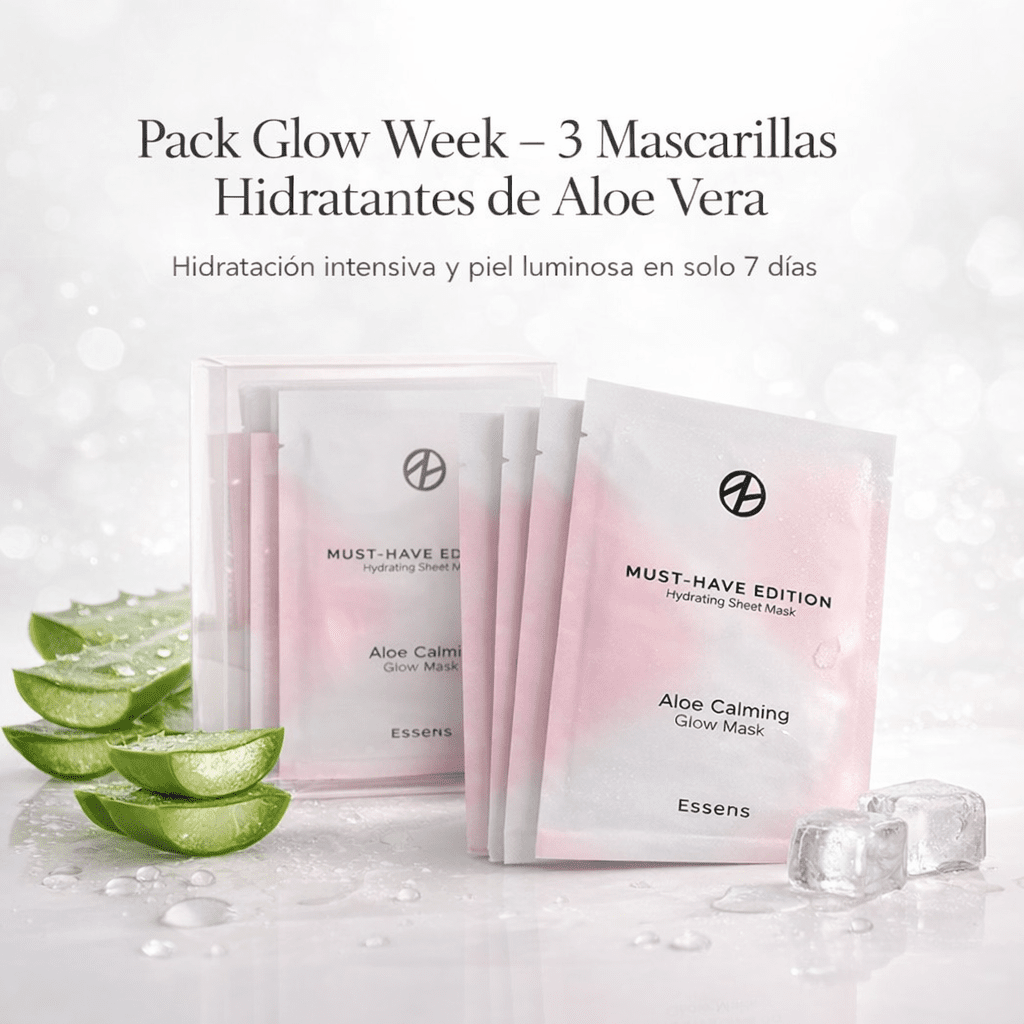 Pack Glow Week – 3 Mascarillas Hidratantes de Aloe Vera - VerliGlow
