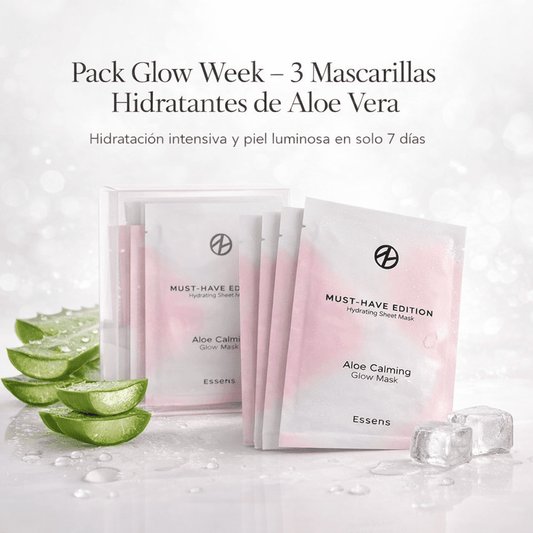 Pack Glow Week – 3 Mascarillas Hidratantes de Aloe Vera - VerliGlow