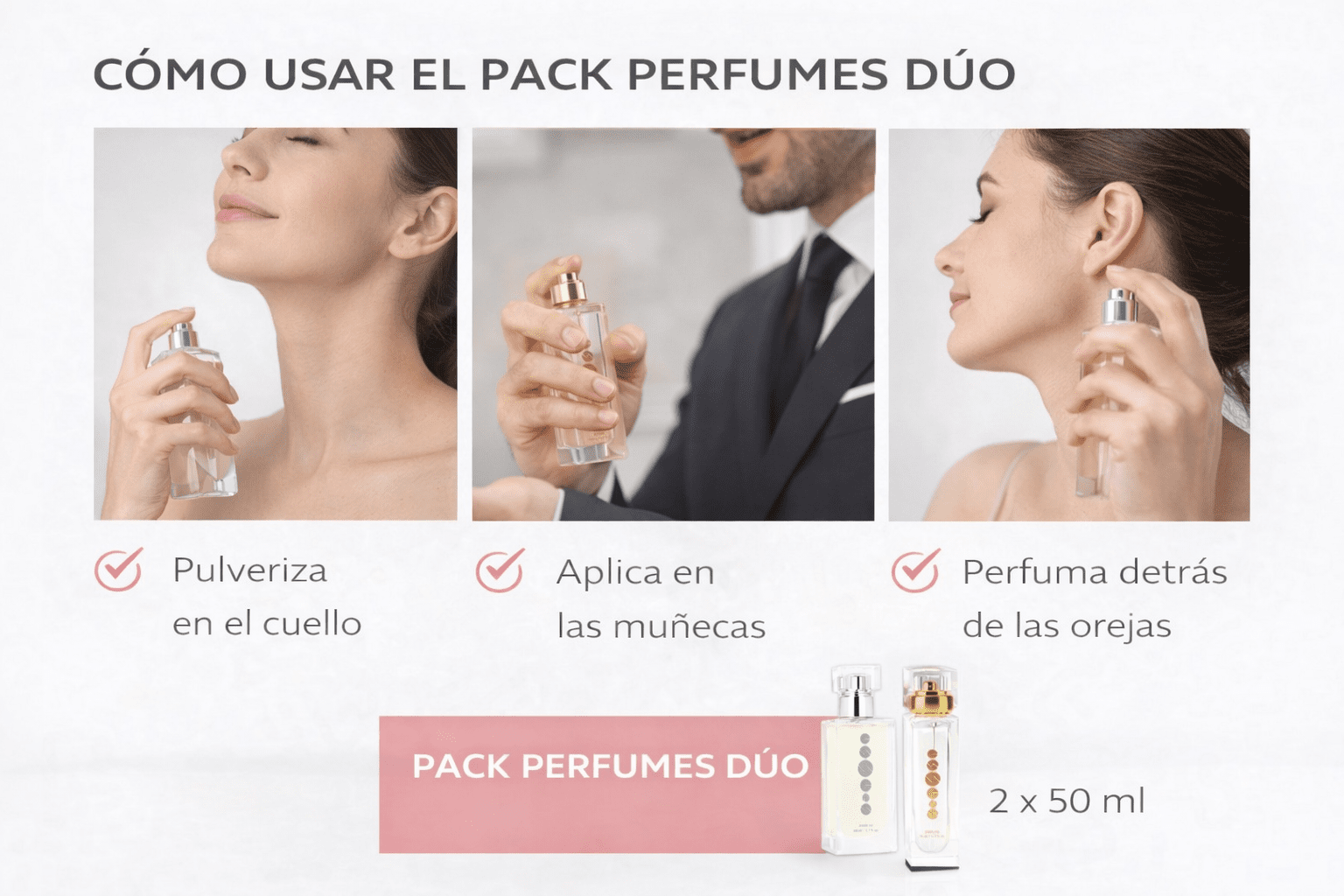 Pack Perfumes Dúo – 2 fragancias Essens de 50 ml - VerliGlow