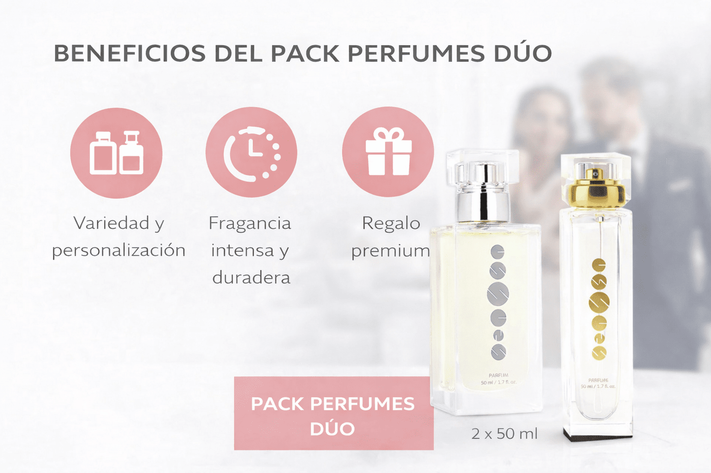 Pack Perfumes Dúo – 2 fragancias Essens de 50 ml - VerliGlow
