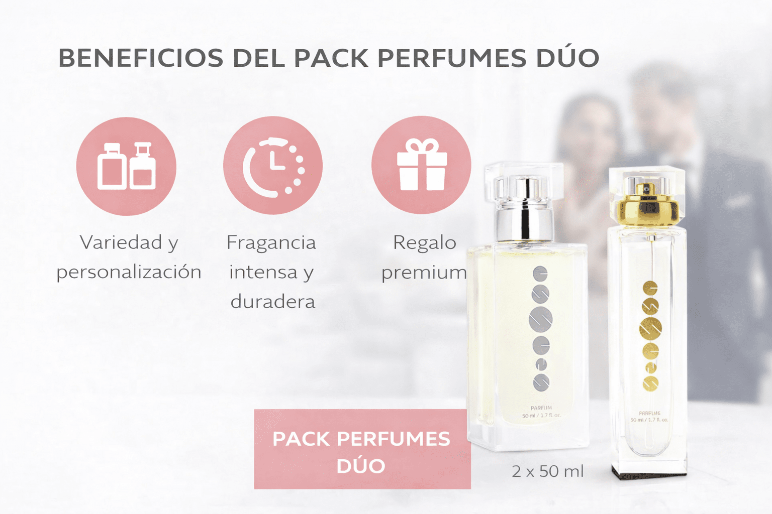 Pack Perfumes Dúo – 2 fragancias Essens de 50 ml - VerliGlow