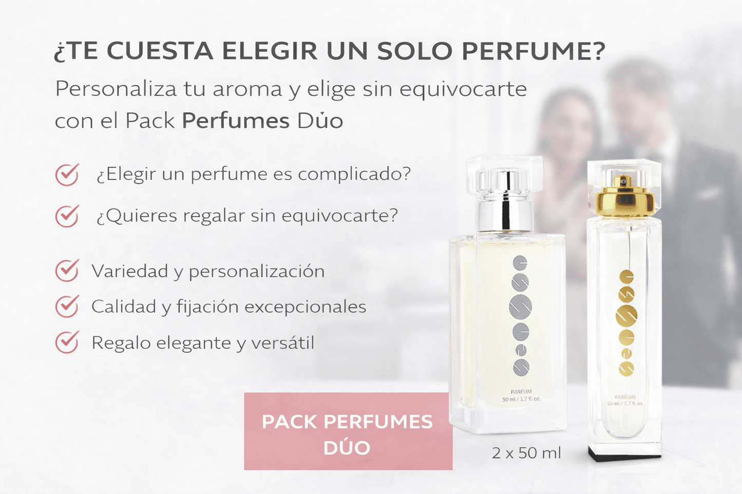 Pack Perfumes Dúo – 2 fragancias Essens de 50 ml - VerliGlow