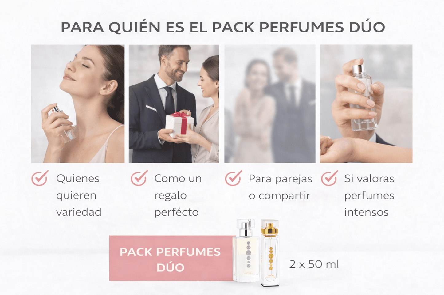 Pack Perfumes Dúo – 2 fragancias Essens de 50 ml - VerliGlow