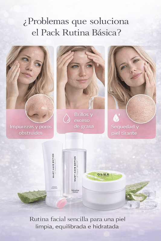 Pack Rutina Básica – Limpieza, Hidratación y Piel Sana en 3 Pasos - VerliGlow