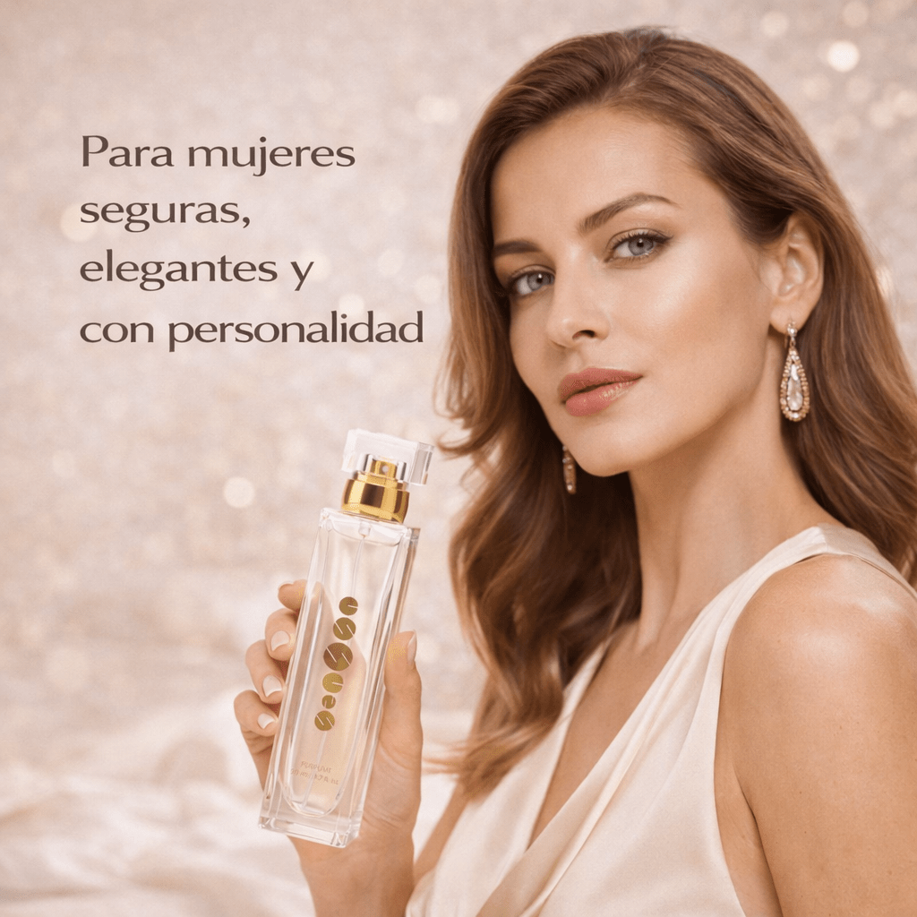 Perfume Essens W151 pensado para mujeres elegantes, seguras y femeninas que buscan una fragancia floral seductora.
