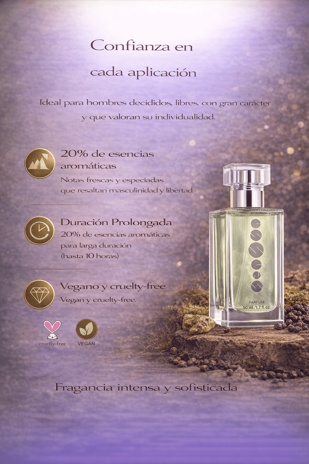 Perfume para Hombre Essens M025 | Elegante y Nocturno - VerliGlow